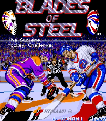 Blades of Steel (version T) screen shot title